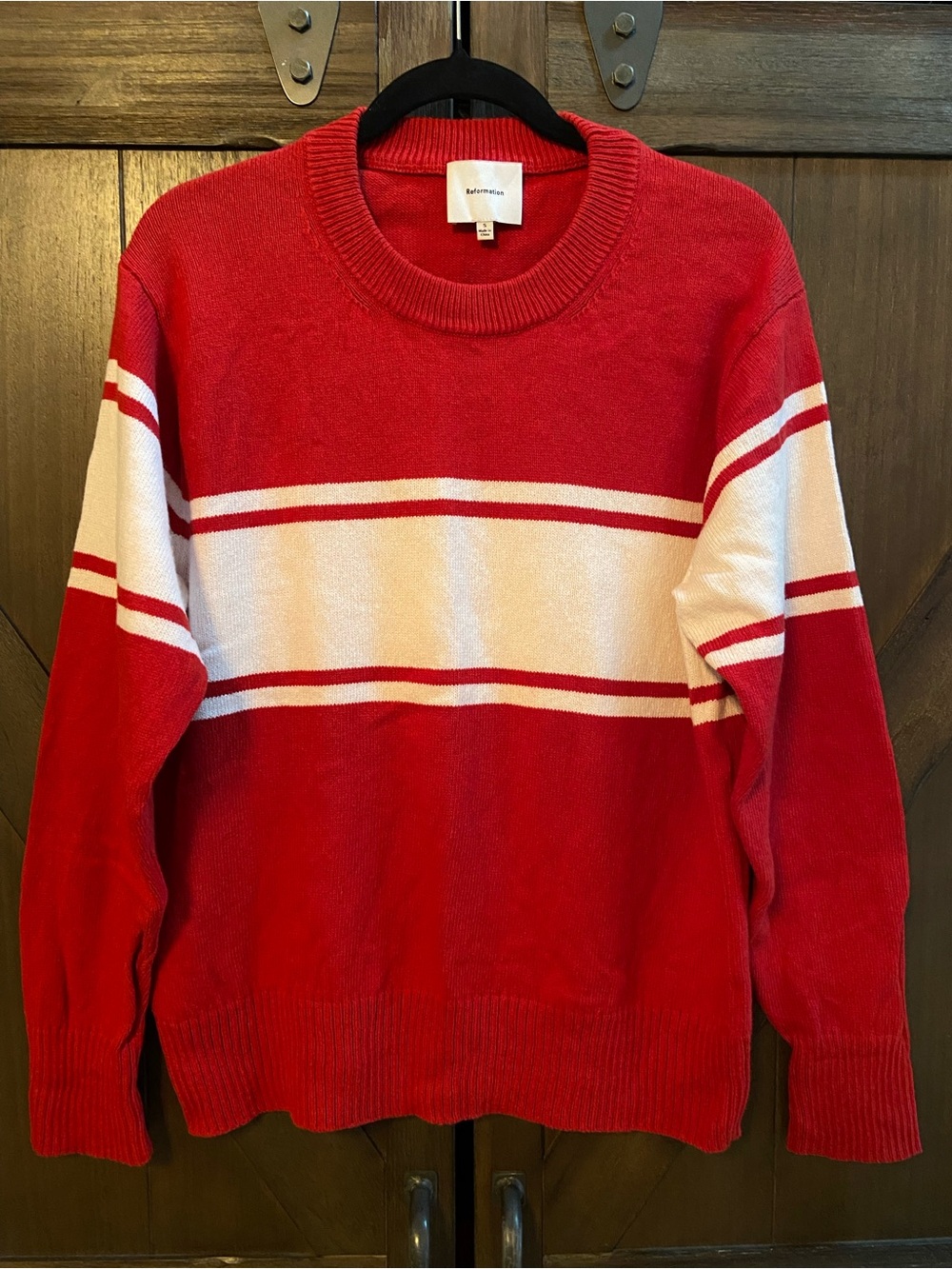 Reformation Fields Cashmere Blend Oversized Crewneck Sweater - Picture 4 of 6